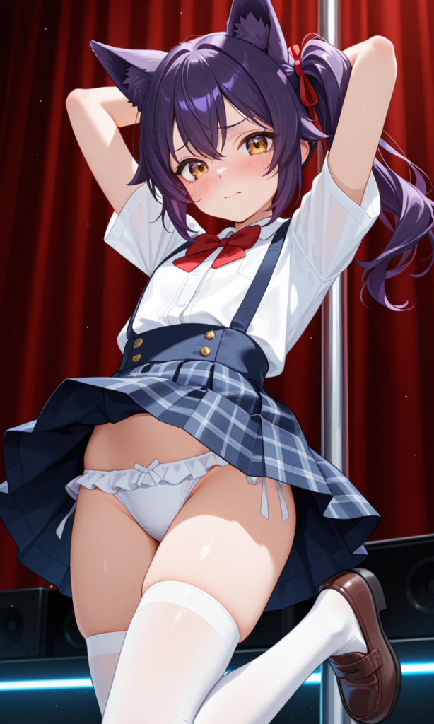 ステージ くすぐり 少女 腋こちょ 脇こちょ わきこちょ